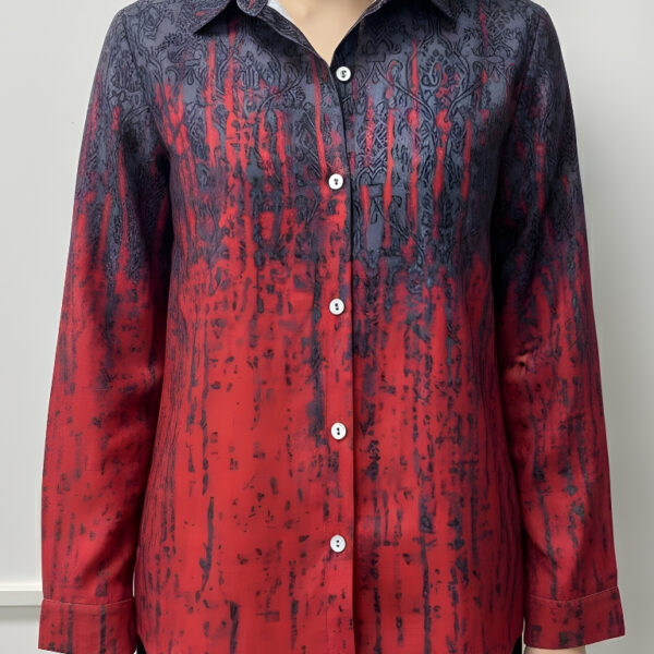 Chemise décontractée femme en coton lin vintage élégante